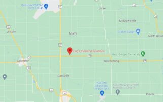 Map with pin on King's Cleaning Solutions: 2292 W State Road 18, Kokomo, IN 46901