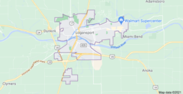 Map of Logansport, IN